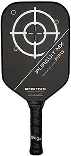 Engage Pursuit Pro MX Pickleball Paddle – Elongated Shape, Raw Carbon Fiber Face, 13mm Control Pro “Black” Core, Vortex Barrier Edge Technology Limits Vibration – Lightweight
