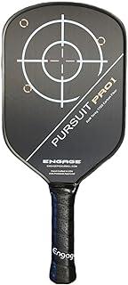 Engage Pursuit Pro1 Pickleball Paddle - Raw Carbon Fiber for Extreme Spin - MachPro Core for Maximum Power & Control, Standard Weight (8.0-8.3 Ounce)