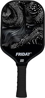 Lightweight Friday Pickleball Paddle, 14mm Thickness, USA Pickleball Approved, Durable Carbon Fiber, Thermoformed Unibody Design, Honeycomb Core