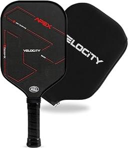 Velocity Pro Pickleball Paddle, T700 Carbon Fiber with 16mm Proprietary Core, USAPA Approved, Elongated Anti-Slip Handle for Power, Spin, Control & Speed Pickleball Racket (with Cover)
