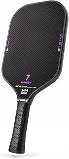 YVmove T800 Carbon Fiber  with 16mm Dynamic Core, Premium Pickle Ball Thermoformed Unibody, Elongated Shape, Enhanced Power & Ultimate Spin, USAPA Approved