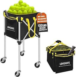 Pickleball Tennis Ball Hopper-Foldable Lightweight Tennis
