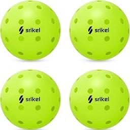 Pickleball Balls-USAPA Approved Outdoor/Indoor Pickleballs,Seamless Roto-Molded Design for Durability,Crack-Resistant 40-Hole Pickle Ball for Beginner Intermediate Pro Player,6/12/36/50/100Pack