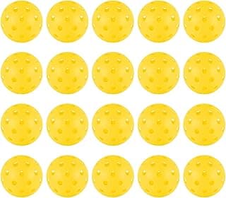 20pcs Pickleball Balls,40 Holes Outdoor