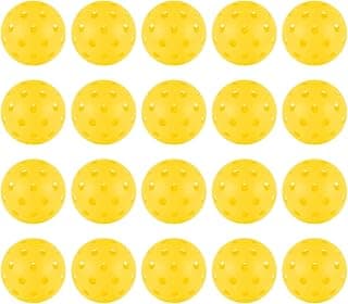 20pcs Pickleball Balls,40 Holes Outdoor