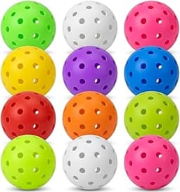 Pickleball Balls,pickleballs,12 Pack Outdoor