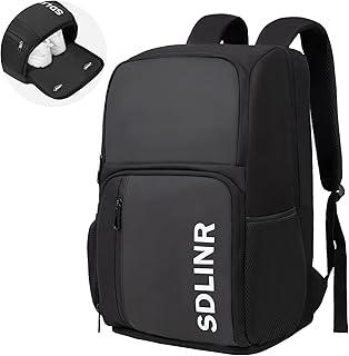 SDLINR Pickleball Bag Fits 4+ Paddles, Large Pickleball Backpack with Shoe Compartment and Fence Hook,Pickleball Gifts for Men Women