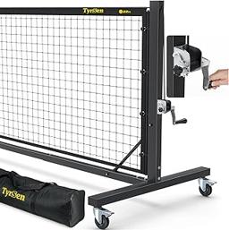 Pro Pickleball Net – Hand Winch Tension System, 22ft Tournament-Grade, Anti-Sag, Locking Wheels, Heavy-Duty Frame, Easy Setup, Portable & Carry Bag Included
