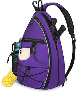 Goloni Pickleball Sling Bag for Men Women, Lightweight Pickleball Backpack with Fence Hook
