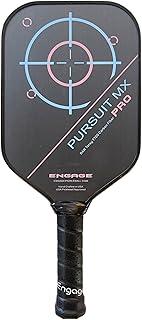 Engage Pursuit Pro MX Pickleball Paddle – Elongated Shape, Raw T700 Toray Carbon Fiber Face, 13mm Control Pro “Black” Core, Vortex Barrier Edge Technology – Jessie Irvine Signature – Standard Weight