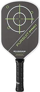 Engage Pursuit Pro1 Pickleball Paddle - Raw T700 Toray Carbon Fiber for Extreme Spin - MachPro Core for Maximum Power & Control (Alpine Lime, Standard Weight (8.0-8.3oz))
