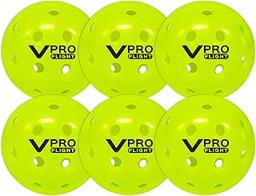 Vulcan | VPRO Flight Outdoor Pickleball Official Ball of The PPA Tour & MLP | 3, 6, 12, 36 & 100 Ball Pack | Hi-Vis Yellow