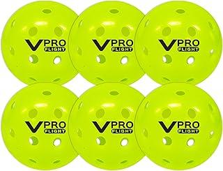 Vulcan | VPRO Flight Outdoor Pickleball Official Ball of The PPA Tour & MLP | 3, 6, 12, 36 & 100 Ball Pack | Hi-Vis Yellow