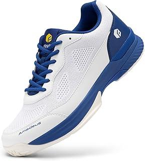 FitVille Wide s for Men Tennis Shoes Sneakers for All Court Racquetball Athletic Shoes for Racquet Sport