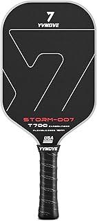 Pickleball Paddle with T700 Raw Carbon Fiber Surface & 16mm STR-Core Power Polymer Core, Premium Pickle Ball Racket Designed for Ultimate Spin & Consistency, USAPA Approved