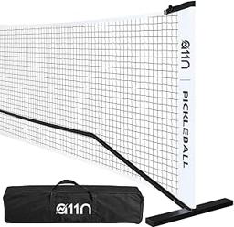 A11N SPORTS Designed for All Weather Conditions with Steady Metal Frame and Strong PE Net, Regulation Size Net with Carrying Bag- 22’ Wide x 36” Tall, Indoor/Outdoor Use