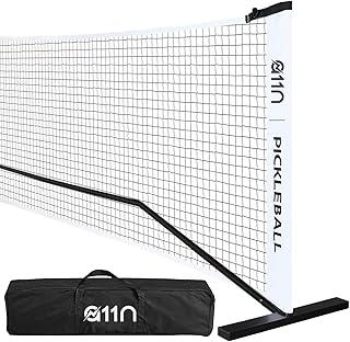 A11N SPORTS Designed for All Weather Conditions with Steady Metal Frame and Strong PE Net, Regulation Size Net with Carrying Bag- 22’ Wide x 36” Tall, Indoor/Outdoor Use