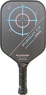 Engage Pursuit Pro EX Pickleball Paddle – Widebody Shape, Raw Carbon Fiber Face, 13mm Control Pro “Black” Core, Vortex Barrier Edge Technology – Jessie Irvine Signature – Lightweight