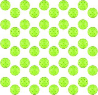4/6/12/20/50/100 pcs Pickleball Balls,40 Hole Outdoor Pickleball Balls,8mm Precision Drilled-Spaced Pickle Ball Set-Profession Plastic Ball for Pickleballs Paddles and Indoor Floor Sport Court