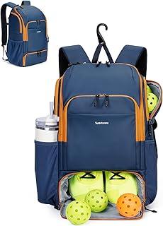 sportsnew Pickleball Bag Large Sports Pickleball Backpack with Shoe Compartment for Men Women, Patent Pending