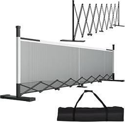 Retractable Pickleball Net - Durable and Lightweight Indoor/Outdoor Portable Pickleball Net with Steady Metal Frame, Free Assembly & Carry Bag for Backyards, Driveways and Garages