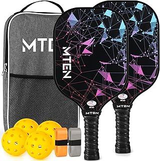 Pickleball Paddles Set of 2 or 4, or Single Paddle – USAPA Approved Fiberglass Surface Pickleball Rackets Set for Men & Women