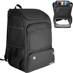 Pickleball Bag Backpack Fits 4+ Paddles, Large Pickle ball Bags for Men and Women with Shoe Compartment and Fence Hook, Great Pickleball Gifts