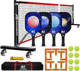 Hoverphenix Portable Pickleball Net Set, 22FT