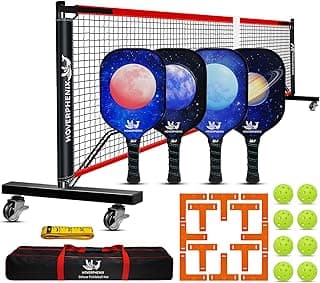 Hoverphenix Portable Pickleball Net Set, 22FT