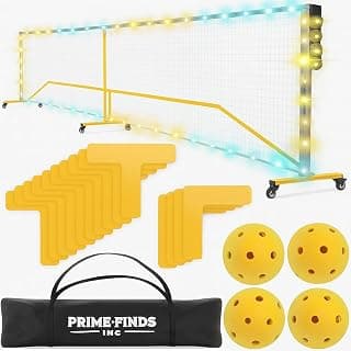 Prime Finds LED Portable Pickle-Ball Net
