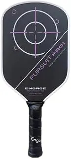 Engage Pursuit Pro1 Pickleball Paddle - Carbon Fiber for Extreme Spin - MachPro Core for Maximum Power & Control (Deep Magenta, Standard Weight (8.0-8.3oz))