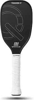 Pickleball Training Paddle -USAPA Approved Pickleball Trainer Practice Paddle,Carbon Fiber Particle Paint Frosted Surface, Extra Long Handle,16mm Core Sports Sweet Spot Training Racket pickleball paddle