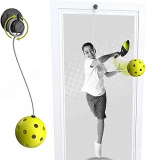 Swingball Solo Pickleball Trainer Set – Wall Mount Rebounder with Real Ball Tether – Indoor/Outdoor Practice Partner for All Skill Levels – Perfect Solo Training Aid - No Paddle Included, Ages 6+ pickleball paddle