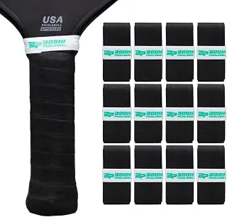 DRYtack Premium Pickleball Overgrips - #1 Pickleball Overgrips Trusted by TOP pros - Semi-Dry & Absorbent, Superior Comfort, Long Lasting, Responsive Feel
