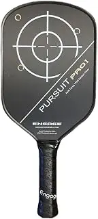 Engage Pursuit Pro1 Pickleball Paddle - Raw Carbon Fiber for Extreme Spin - MachPro Core for Maximum Power & Control, Standard Weight (8.0-8.3 Ounce)