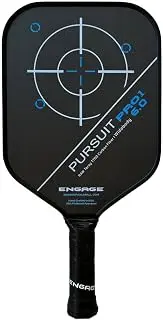 Engage Pursuit Pro1 Pickleball Paddle | Raw Carbon Fiber | Extreme Power, Spin & Dwell Time | Designed for Aggressive Power Players