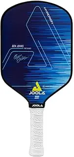 JOOLA Ben Johns Hyperion Pickleball Paddle - Select Raw Carbon Surface or Carbon Abrasion Surface for Increased Power and Spin - Elongated Grip Handle - Carbon Fiber Pickleball Paddle - USAP Approved
