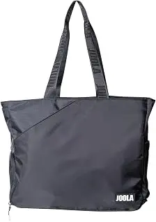 JOOLA Everyday Tote Bag - Pickleball Tote with Paddle Pocket, Laptop Sleeve & Ventilated Shoe Compartment - Black/White/Latte pickleball paddle