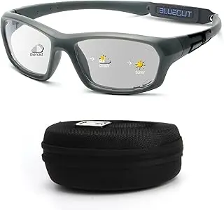 BLUE CUT Sports Protection Goggles, Photochromic Lenses Safety Glasses for Basketball, Pickleball Indoor Outdoor Sports