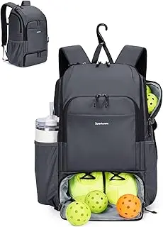sportsnew Pickleball Bag Large Sports Pickleball Backpack with Shoe Compartment for Men Women, Patent Pending