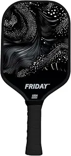 Lightweight Friday Pickleball Paddle, 14mm Thickness, USA Pickleball Approved, Durable Carbon Fiber, Thermoformed Unibody Design, Honeycomb Core