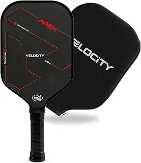 Velocity Pro Pickleball Paddle, T700 Carbon Fiber with 16mm Proprietary Core, USAPA Approved, Elongated Anti-Slip Handle for Power, Spin, Control & Speed Pickleball Racket (with Cover)