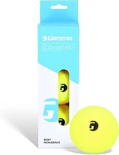 Gamma Librarian Foam Quiet Pickleball Balls – Low-Noise Practice Balls with True Bounce on Any Surface – Foam Pickleballs Available in 48 Box, 3 Pack, or 6 Pack