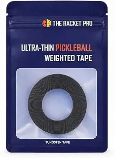 Weighted Tungsten Tape for Pickleball Paddles | Ultra Thin 1 Gram Per Inch | Twice as Much Tape as Tape Strips