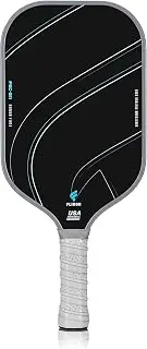 Fligon Pickleball Paddles Carbon Fiber T700 Surface USAPA Approved Pickleball Paddle Enhanced Grip & Spin Featuring 16MM Polypropylene Honeycomb Core Perfect for Beginner and Advanced Players（Grey）