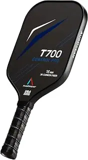 Pickleball Paddles,USAPA Approved Pickleball Paddle Set Pro | 3K Raw Carbon Fiber Textured Surface with High Grit & Spin,16mm Durable T700SC Carbon Fiber Pickle Ball Rackets for Men,Women & Families