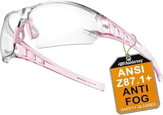HTS HUNTERSKY Shooting Safety Glasses Anti-Fog ANSI Z87.1 Small Size Protective Eyewear for Pickleball Cycling Lab