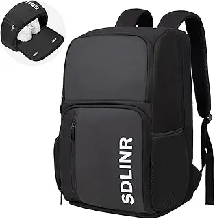 SDLINR Pickleball Bag Fits 4+ Paddles, Large Pickleball Backpack with Shoe Compartment and Fence Hook,Pickleball Gifts for Men Women pickleball paddle