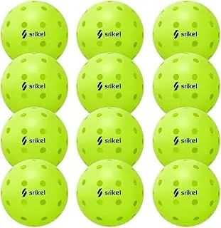 Pickleball Balls-USAPA Approved Outdoor/Indoor Pickleballs,Seamless Roto-Molded Design for Durability,Crack-Resistant 40-Hole Pickle Ball for Beginner Intermediate Pro Player,6/12/36/50/100Pack