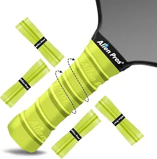 ALIEN PROS Pickleball Overgrip (4-Pack) with Ridges for Better Grip Control - Precut and Tac Feel Pickleball Grip Tape - Non-Slip Pickleball Paddle Grip Tape for High Performance